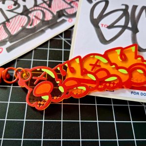 Away Graffiti Charm