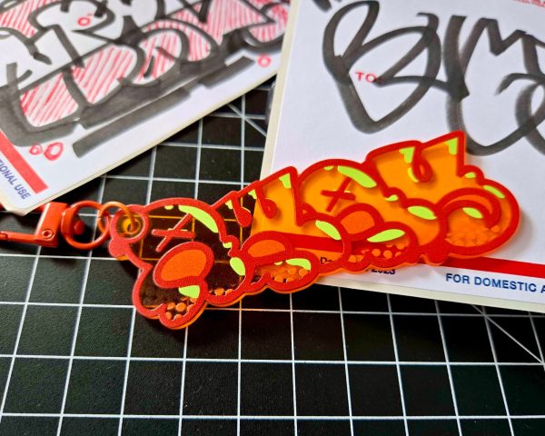 Away Graffiti Charm