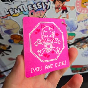 You are Cute!! Skull Charm