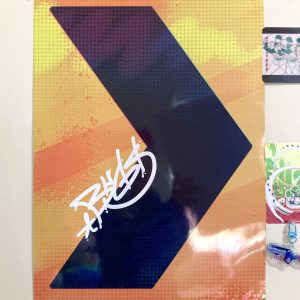 Chevron Sticker Poster